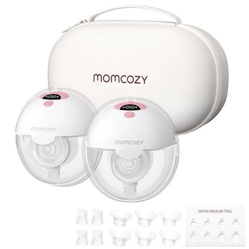 Momcozy M5 Hands-Free Wearable Breast Pump 2-Pack, 3 Modes, 9 Levels, DoubleFit