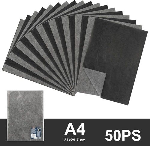 ARTME Graphite Transfer Paper, A4 Size, 50 Sheets, 100 Sheets