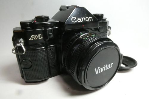 Canon A-1 Classic Tested SLR Camera & Canon FD 50mm f1.8 Prime Lens #1323913 — image 1