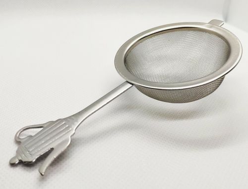 Stainless steel loose leaf tea strainer infuser steeper infuser sieve filter — image 2