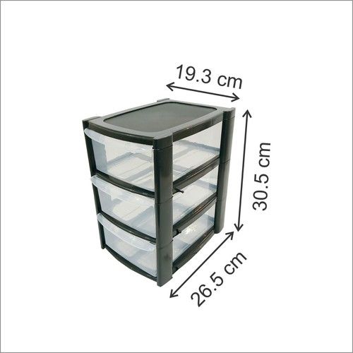 3/4 Tier Mini Plastic Storage Drawers Tower Unit For School Office Home Desktop