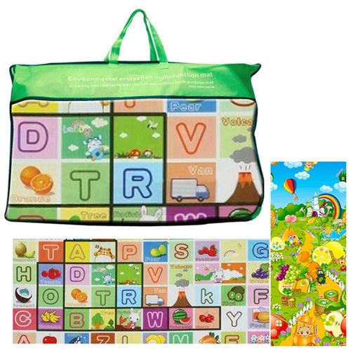 Kids Crawling 2 Sided Play Mat Educational Game Soft Foam Picnic Baby 200X180cm — image 2