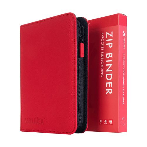 Vault X 4 Pocket Trading Card Zip Binder for 160 Cards Premium Exo-Tec TCG Album