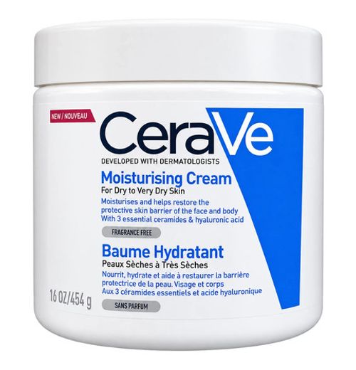 The CeraVe Moisturising Cream for Dry to Very Dry Skin, 454g-IMPROVED VERSION-UK
