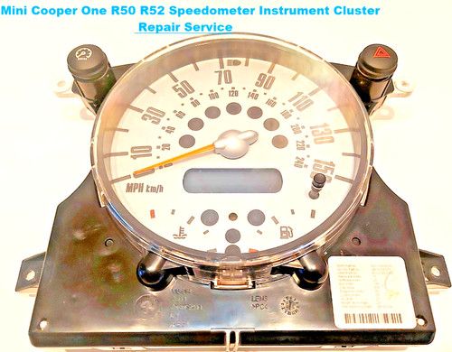 Mini Cooper One R50 R52 R53 Speedometer Instrument Cluster Repair Service