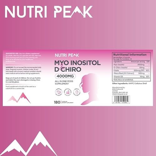 Max Strength Myo-Inositol & D Chiro | PCOS Supplement | 4000MG | 180 Capsules — image 5