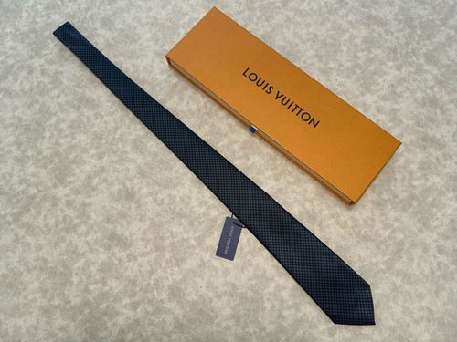 Louis Vuitton Men's Micro Damier Tie Black Full Packaging NWT — image 2