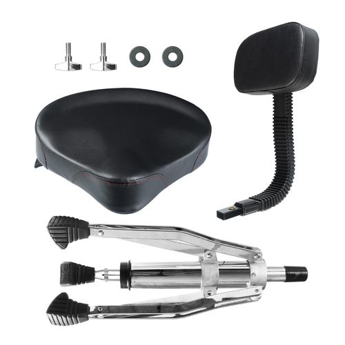 SONICAKE Drum Stool Seat Saddle Adjustable Height Drum Throne With Backrest UK — image 2