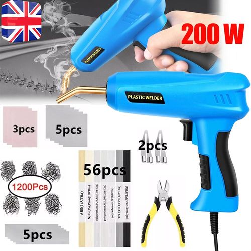 200W Hot Stapler Plastic Repair Welder Car Bumper Welding Machine Kit 1200Staple — image 1