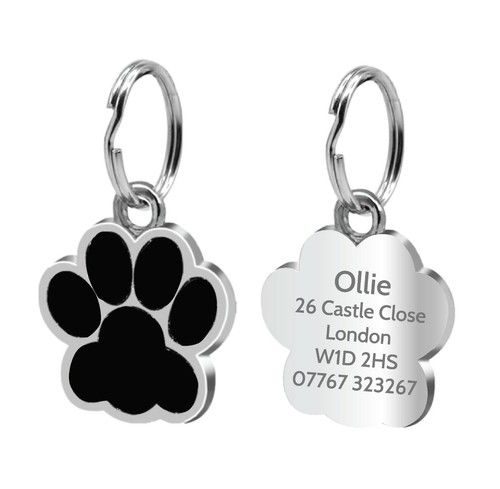 Dog Tag Engraved Personalised Pet Tags Name Disc ID Cat Tags Animal Cat Collar
