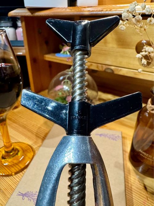 Vintage AS France Continuous Thread Barrel Corkscrew with Nylon Handle — image 7