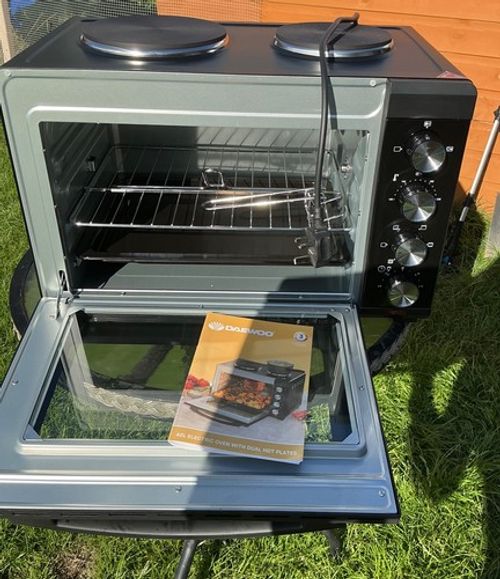 Daewoo Mini Counter top Electric Cooker Freestanding Small Oven Hob Stand Alone