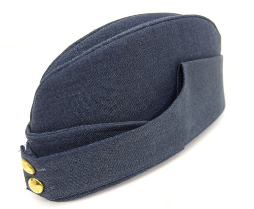 British Military 1940's Side Cap Army / RAF Kings Crown WW2 Chip Forage Hat Cap  — image 1