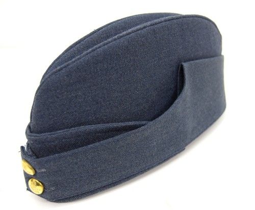 British Military 1940's Side Cap Army / RAF Kings Crown WW2 Chip Forage Hat Cap 