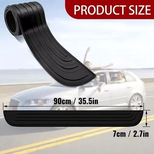 Car Rear Boot-Bumper Sill Body Guard Protector Rubber Plate Trim Strip-Cover UK.