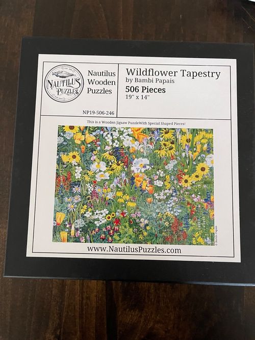 Nautilus Wooden Puzzle-Wildflower Tapestry  506 pcs by Bambi Papais — image 1