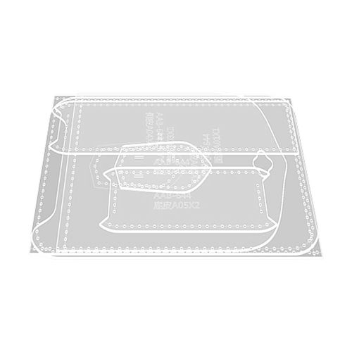 7x Clear Acrylic Template DIY Tool Leather Craft DIY Leather Pattern Stencil — image 6