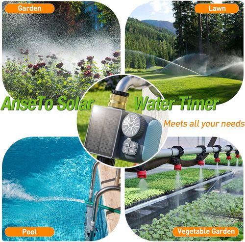 Solar Garden Automatic Drip Irrigation Kit Outdoor Watering System with Timer UK — image 8