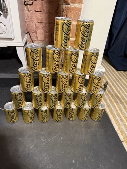 Coca-Cola Winners Arsenal Gold Can Drinks Advertising Collectable case of 24
