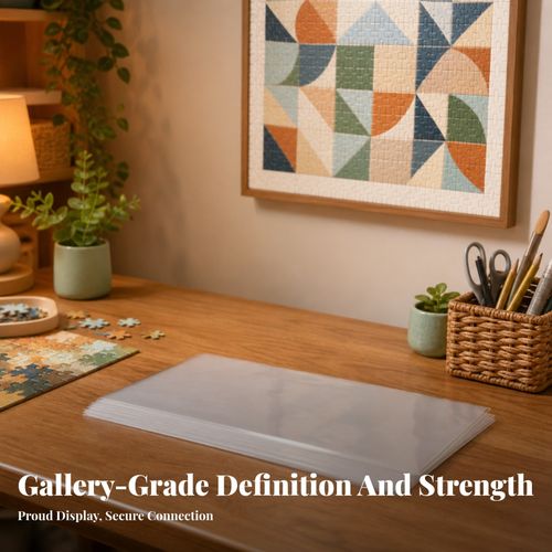 Peel-and-stick Puzzle Glue Sheets Clear Backing for Easy Handling — image 4