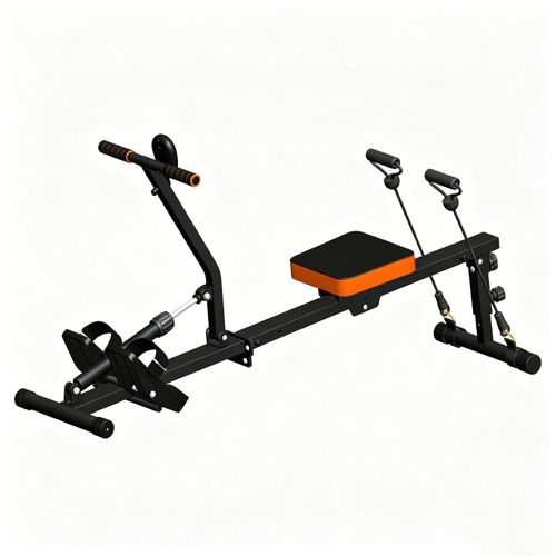 12 Resistance Level Foldable Rowing Machine Cardio Fitness Workout & LCD Monitor — image 4