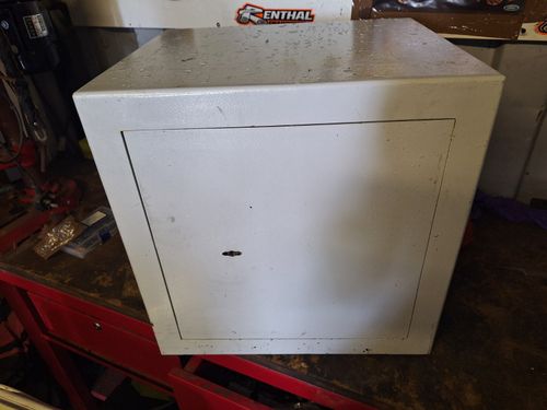 Steel Cash Security Box with Lock Solid Metal Security Safe — image 1