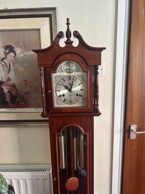 PR 31 Day Grandfather Clock 169cm Mechanical Pendulum 3 Weights Working — image 1