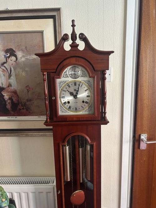 PR 31 Day Grandfather Clock 169cm Mechanical Pendulum 3 Weights Working