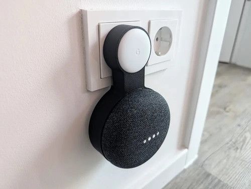 Google Home & Nest Mini Socket Wall Mount – Compact Holder for Smart Speaker