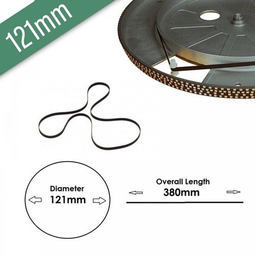 Replacement Turntable Record Player Drive Rubber Belts From 121mm to 210mm
