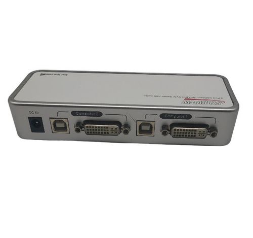 KVM Switch STARTECH SV211KDVIGB 2 Port USB DVI  with Audio and Cables — image 3