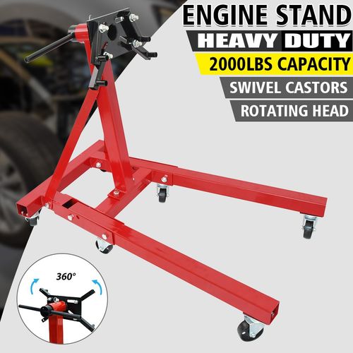 Folding Engine Gearbox Support Stand 900kg/2000LB Heavy Duty Swivel Transmission — image 2