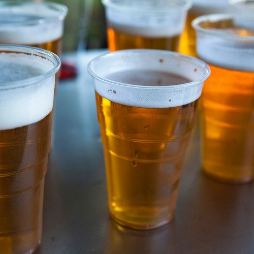 Reusable Half Pint Plastic glasses 10Oz Party Glasses Mutli purpose Use Clear