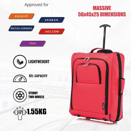 Flymax Easyjet 56x45x25cm Cabin Bag Hand Luggage Flight Bag Case Jet 2 BA