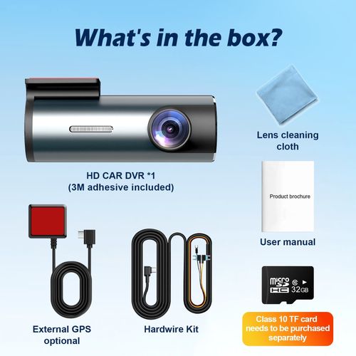 4K UHD GPS Dash Cam G-Sensor 24H Parking Dash Camera App WiFi with Hardwire Kit — image 11