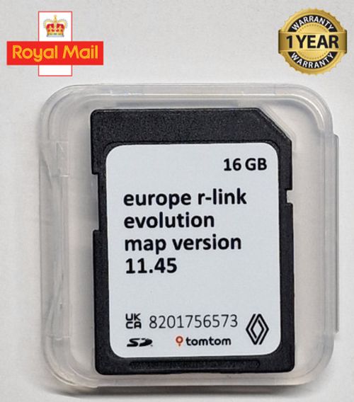 NEW RENAULT R-LINK V11.45 2025 -2026 MAP SAT UPDATE NAV SD CARD 8201756573