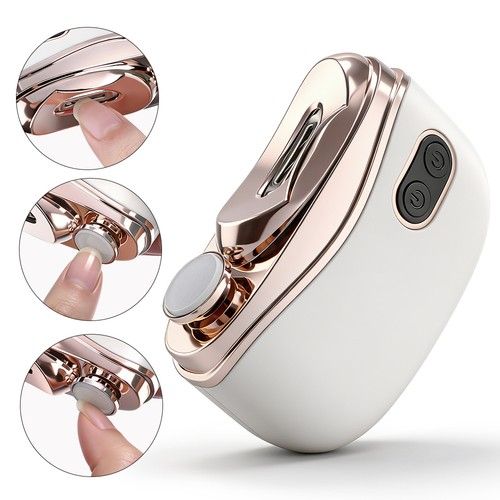 2 in1 Electric Nail Clippers For Thick Nails Toe Safe Automatic Trimmer Manicure