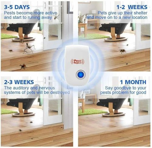 4x Ultrasonic Pest Repeller Indoor Electronic Repellent Plug in Pest Control UK — image 12