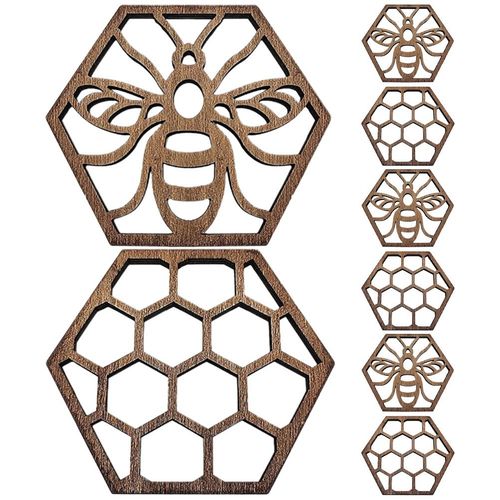 16Pcs Multi Color Wood Coasters for Coffee Table Protective Cup Mats — image 4