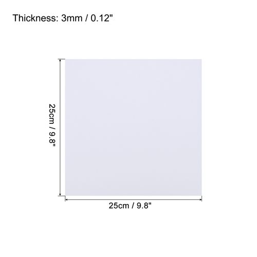 6Pcs EVA Foam Sheets White 9.8 Inch x 9.8 Inch 3mm Thick Crafts Foam Sheets — image 2
