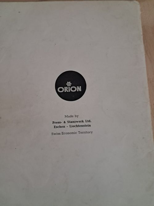 Orion Model 2 Vintahe Knitting Machine Swiss Made Untested — image 10