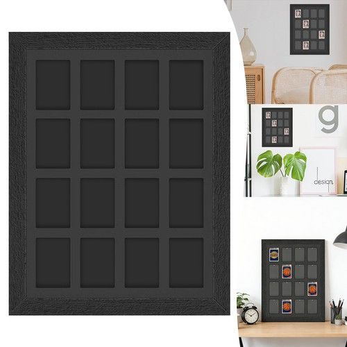 16-Grid Trading Card Display Frame Holder For Magnetic Card Sleeves 35pt-180pt