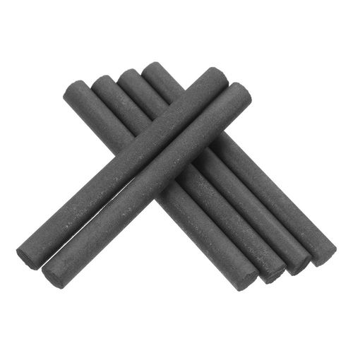 6Pcs Durable Graphite Cylinder Rods Black Conductive Electrodes for Lab Use — image 1
