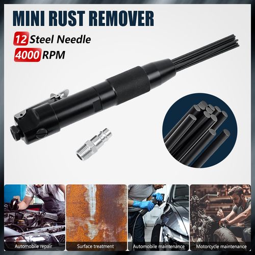 Air Needle Scaler Descaler Needle Gun Hammer Rust Remover De-ruster 12 Needles~ — image 5