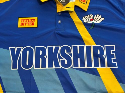 Yorkshire County Cricket Club 1996 Retro Blue Shirt – Replica Polo by 92 Sports — image 3