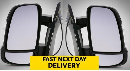 CITROEN RELAY 2006+ FULL DOOR WING MIRROR ELECTRIC HEATED SHORT ARM PAIR L & R