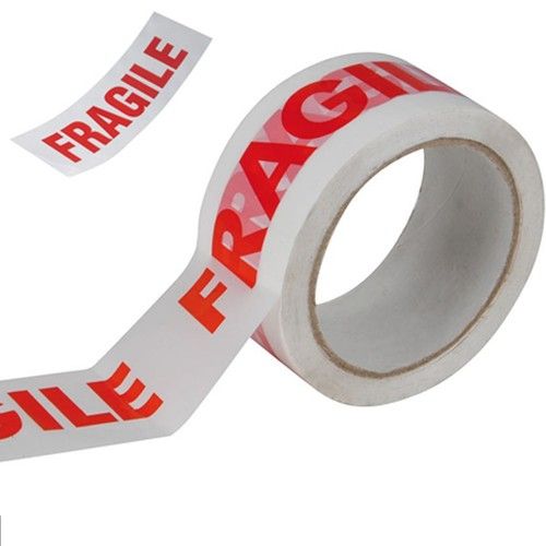 LONG LENGTH PACKING TAPE STRONG - BROWN / CLEAR / FRAGILE 50mm x 66M PARCEL TAPE