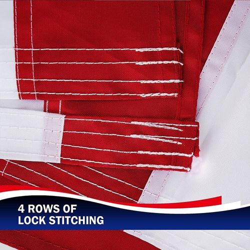 US American Flag Heavy Duty Luxury Embroidered Stars Sewn Stripes Grommets Nylon — image 5