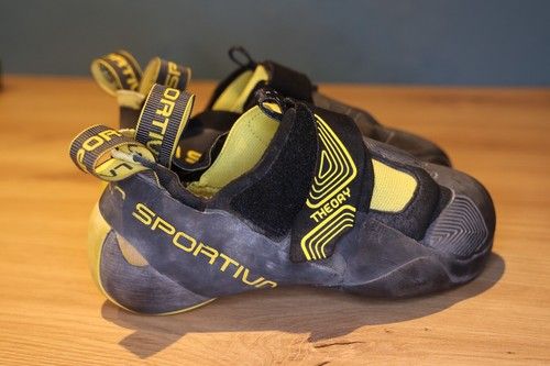 Climbing Shoes LA SPORTIVO THEORY Black Yellow 38.5 ** DTech C11/22 Made in Italy