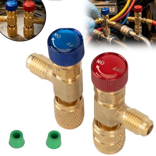 Refrigerant Safety Valve Coupler Air Conditioning R410A R22 Connector Adapters